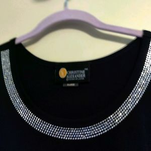 Christine Alexander Embellished Top